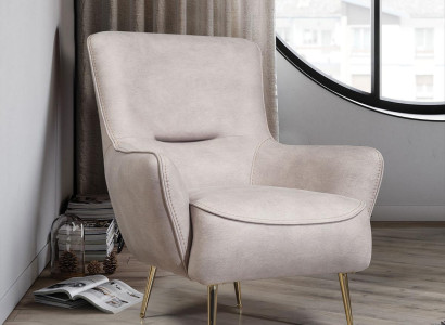 Armchair Single Seater Luxury Upholstery Seat Designer Seat White Leather Modern new